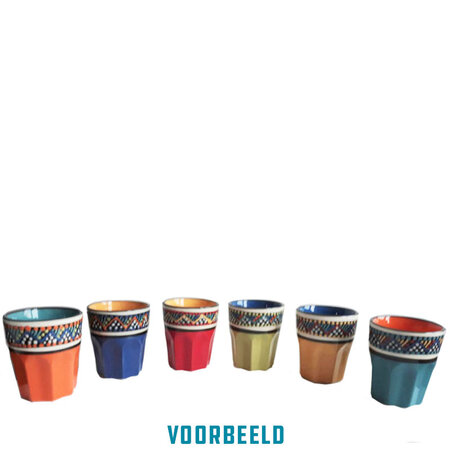 Beker S rainbow/ per stuk