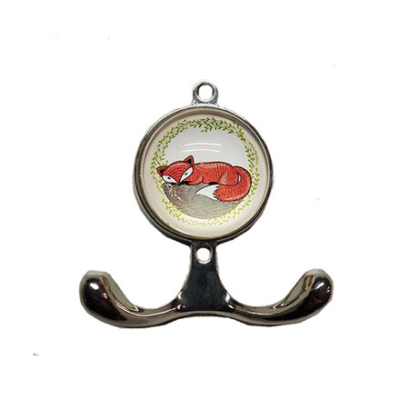 Wandhaak vos liggend