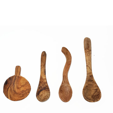 Lepeltje olijfhout 14 cm
