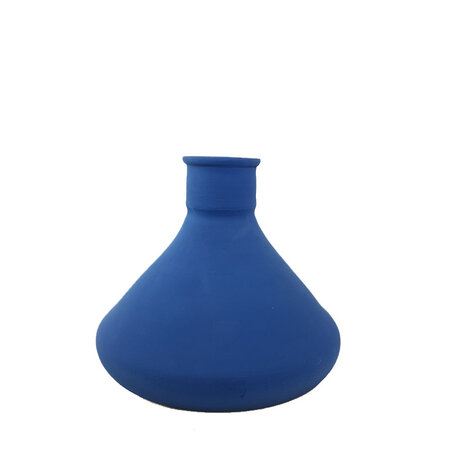 Vaas blauw voor droogbloemen M