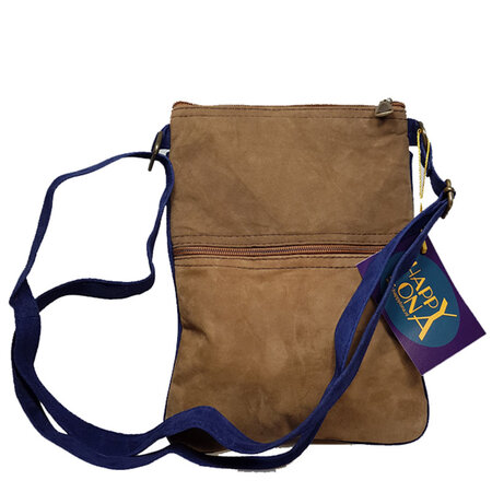Tas suede 5 vakken