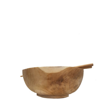 Poke bowl teak 20 cm