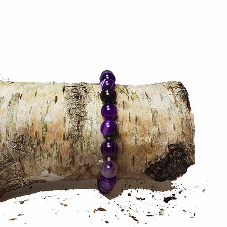 Armband halfedelsteen amethist