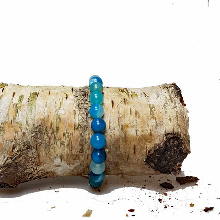 Armband halfedelsteen blauw