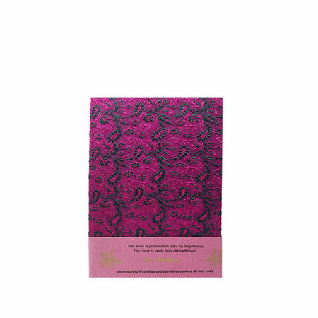 Sari notebook M fuchsia blauw (nr.10)