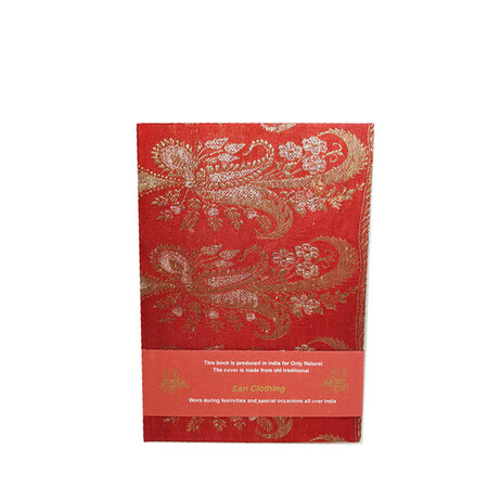 Sari notebook L rood goud (nr. 1)