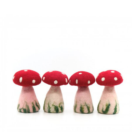 Paddenstoel rood L