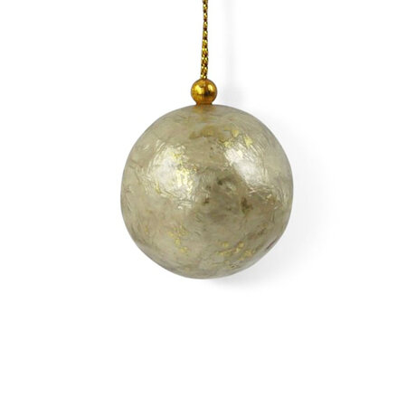 Kerstbal dreaming beige 3cm
