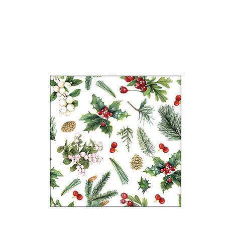 Servetten Winter greenery  33