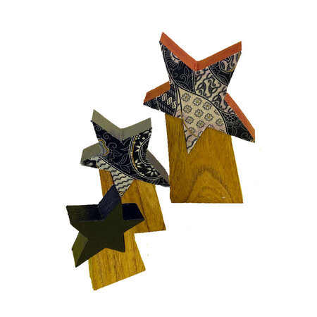 Kerststerren batik