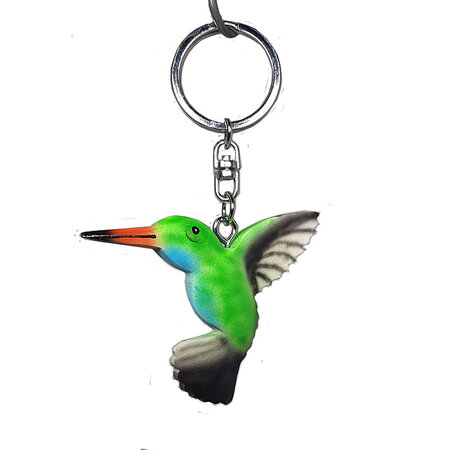 Sleutelhanger kolibri hout