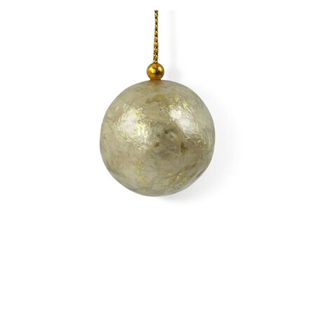 Kerstbal dreaming beige 3cm