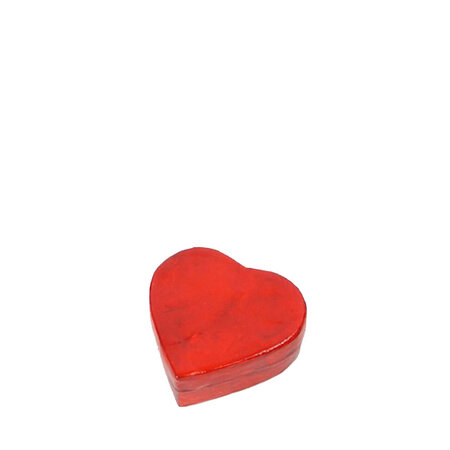 Doosje capiz hart rood 6 cm