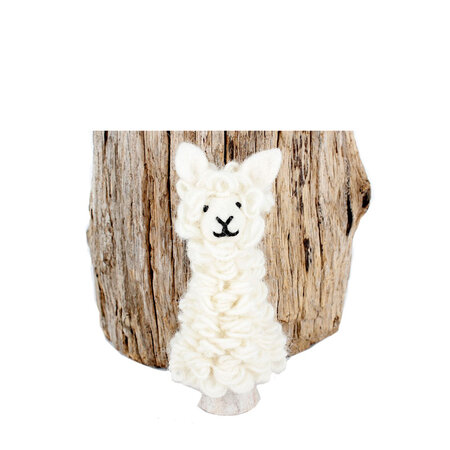 Vingerpopje schaap vilt