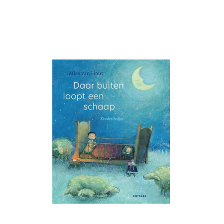 Daar buiten loopt een schaap