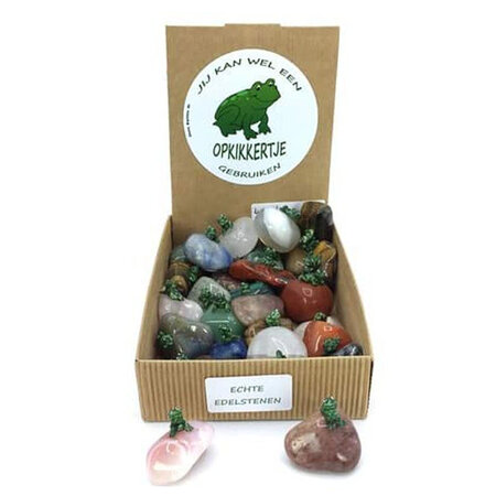 Opkikkertje op edelsteen