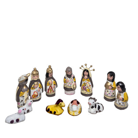 Kerstgroep mini bruin