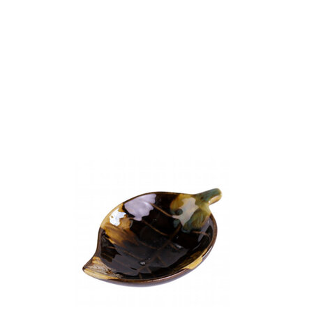 Theeschaaltje blad bruin