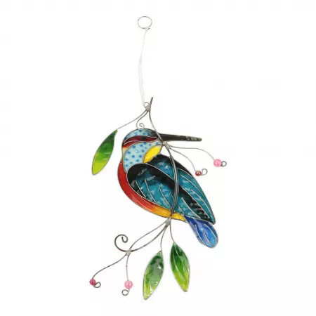 Suncatcher hars vogel blauw