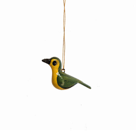 Troostvogel hangend groen geel