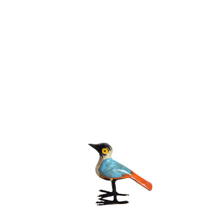 Troostvogel S blauw wit