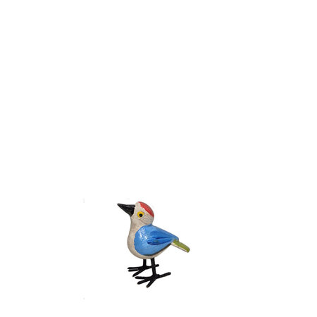 Troostvogel S blauw wit