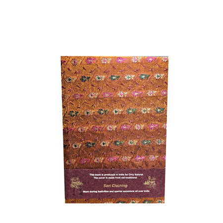 Sari notebook L bloemetjes