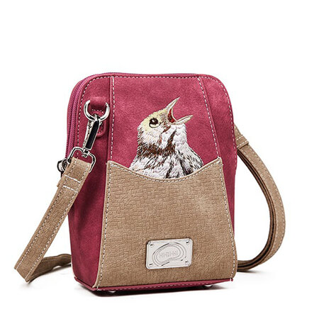 Crossbody LP cerise beige