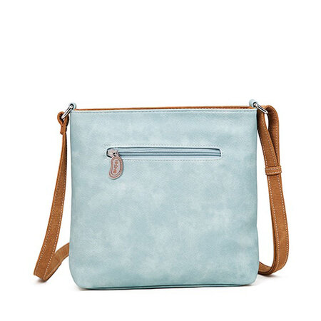 Crossbody APP lightblue cognac
