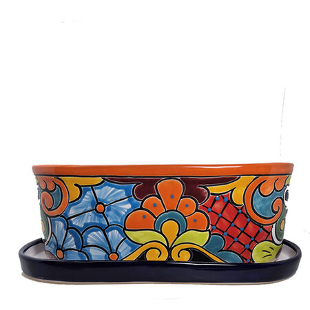 Bloembak keramiek 34 cm