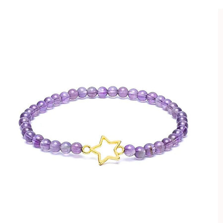 Armband amethist met ster