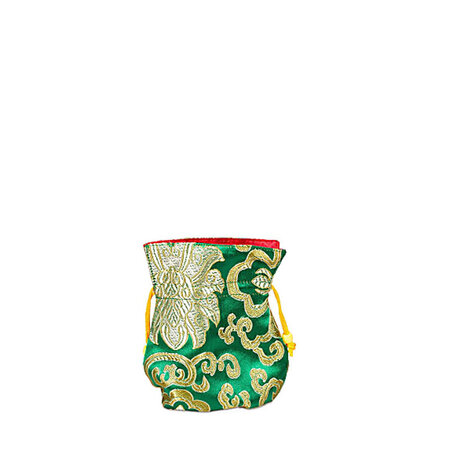 Brokaattasje groen M