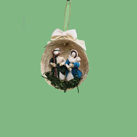 Kerstgroep mais 1/2 bol hangend