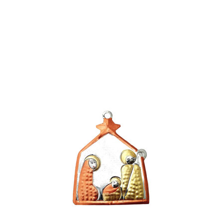 Kerstgroep tin