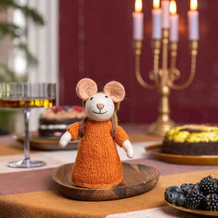 Decoratie wandelaar cognac