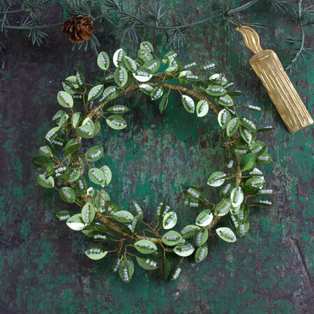 Krans groene blaadjes s