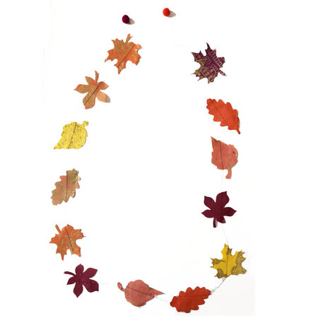 Slinger papier herfstbladeren