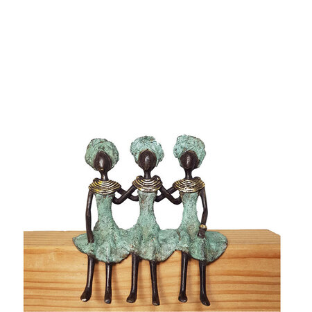 Drie vriendinnen in turquoise