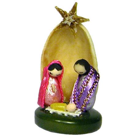 Kerstgroep in pistacheschil