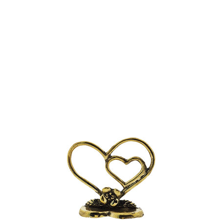 Bronzen hart in hart