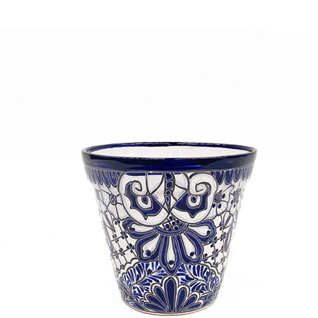 Overpot 25 cm azul