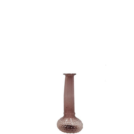 Vaasje roze gerecycled glas