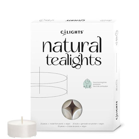 Waxinelichtjes Natural tealights