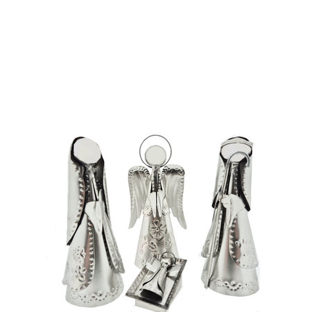 Kerstgroep blik 15 cm