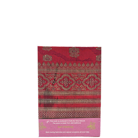 Sari notebook M  donkerrood
