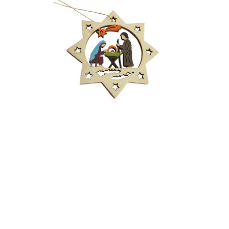 Kerstgroep hanger hout