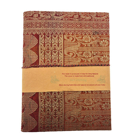 Sari notebook XL bruin goud