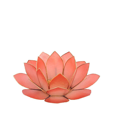 Waxinelichthouder Lotus L zacht rood