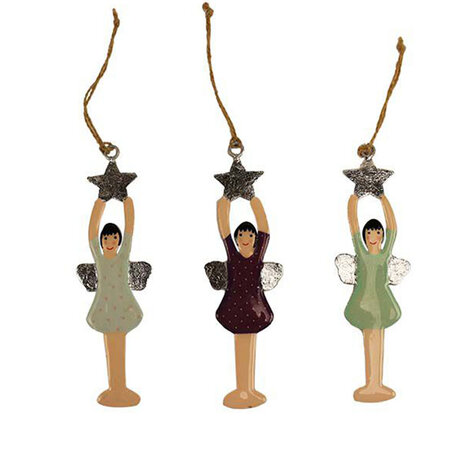 Kerstengel Zaria paars