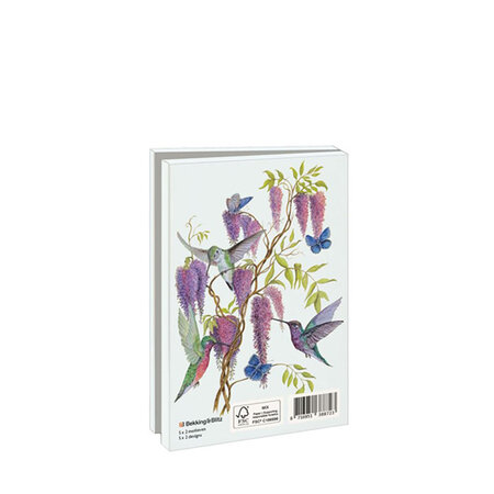 Kaartenmapje Birds & Flowers